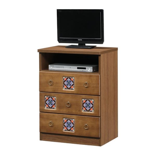 スーパSALE10倍＆4時間限定10％OFF ミドル テレビ台 テレビボード 幅60cm ブラウン 日本製 木製 桐材 リビング ダイニング 子供部屋 ベッドルーム 寝室 完成品