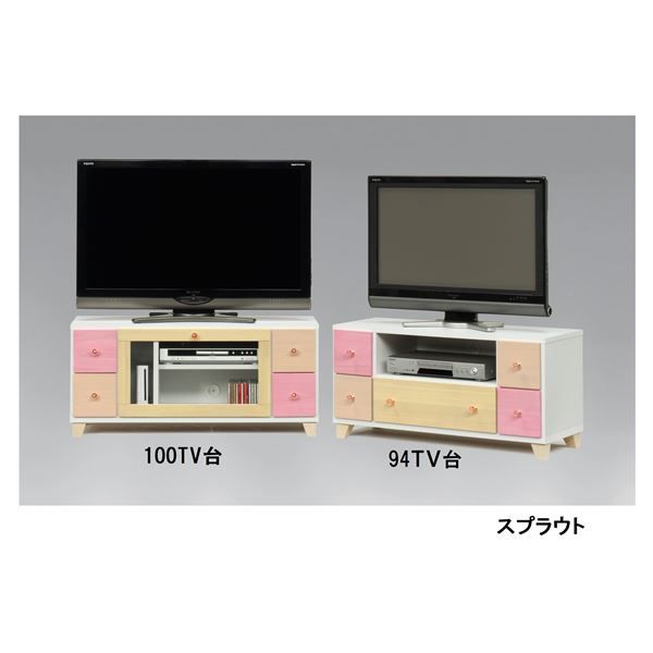 スーパSALE10倍＆4時間限定10％OFF テレビ台 テレビボード 幅101cm ピンク系 日本製 木製 桐材 リビング ダイニング 子供部屋 ベッドルーム 完成品
