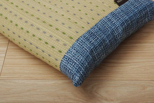 い草 枕/ピロー 約50×30cm オレンジ 消臭 抗菌 防臭 小林製薬コバガード使用 シンプル ごろ寝 〔ベッドルーム リビング〕代引NG