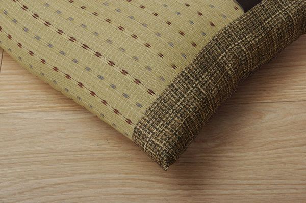 い草 枕/ピロー 約50×30cm オレンジ 消臭 抗菌 防臭 小林製薬コバガード使用 シンプル ごろ寝 〔ベッドルーム リビング〕代引NG