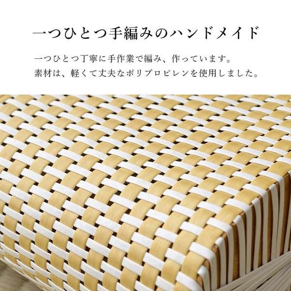枕/ピロー 約30×20cm ブルー 通気性 蒸れない ポリプロピレン 軽い 丈夫 手編み 〔リビング お昼寝〕代引NG