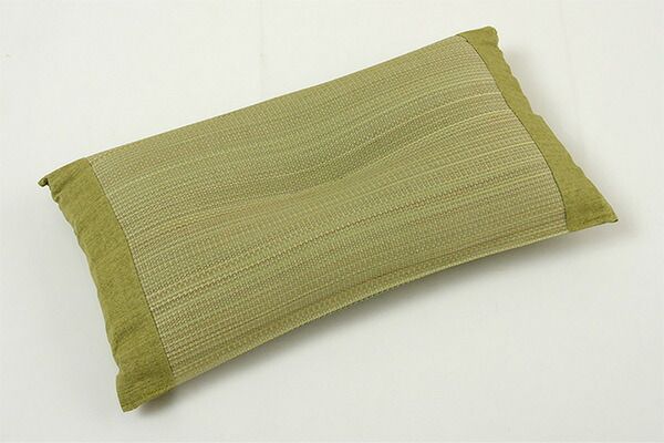 い草 枕/ピロー 無地 角枕 約30×15cm ナチュラル 高さ調整可 消臭 吸湿 調湿機能 日本製 〔ベッドルーム 寝室〕代引NG