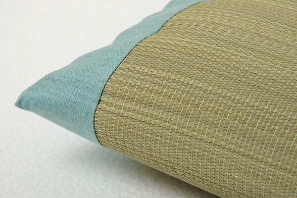 い草 枕/ピロー 無地 平枕 約50×30cm ナチュラル 高さ調整可 消臭 吸湿 調湿機能 日本製 〔ベッドルーム 寝室〕代引NG