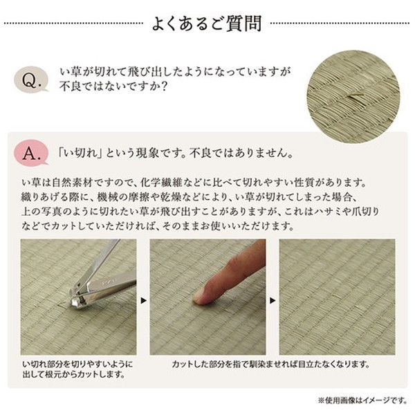 い草 花ござ ラグマット/絨毯 海 ブルー 江戸間1畳 約87×174cm 日本製 抗菌 防臭 調湿 消臭 掛川織 〔リビング〕代引NG