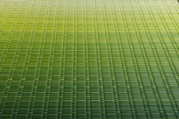 い草 花ござ ラグマット/絨毯 海 ブルー 江戸間6畳 約261×352cm 日本製 抗菌 防臭 調湿 消臭 掛川織 〔リビング〕代引NG