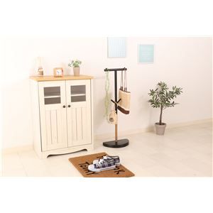 スーパSALE10倍＆4時間限定10％OFF ランドセル収納 ポールハンガー 幅33×奥行16.5×高さ90cm ブラック 半円形 バックパックスタンド 組立品 子供部屋 ベッドルーム【代引NG】