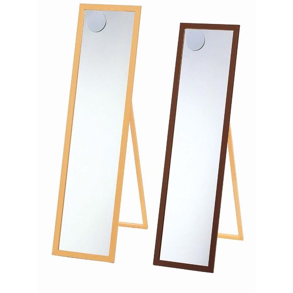 スーパSALE10倍＆4時間限定10％OFF 5倍拡大鏡付姿見 4尺（スタンド付） ナチュラル