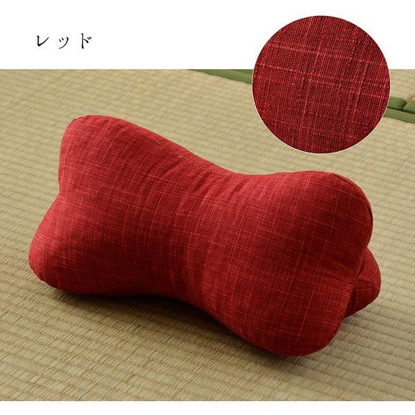 寝具 枕 くつろぐ もっちり 機能性 お昼寝 低反発チップ パイプ 日本製 ほね枕 足枕 約32×15cm ベージュ代引NG