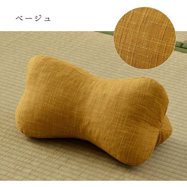 寝具 枕 くつろぐ もっちり 機能性 お昼寝 低反発チップ パイプ 日本製 ほね枕 足枕 約32×15cm 和モダン代引NG
