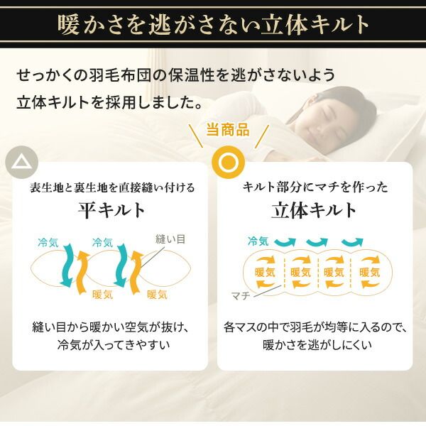 羽毛布団 掛け布団 ダブル ネイビー ダウン90% 350dp パワーアップ加工 抗菌 防臭 防ダニ 日本製 国産 ピーチスキン加工 ループ付き 高品質ホワイトダックダウン採用 二重縫製 掛 布団 ふとん 寝具代引NG