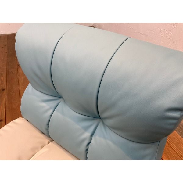 スーパSALE10倍＆4時間限定10％OFF ソファ座椅子 ピグレットJr NORDIC PT 1P BL/IV （ブルー/アイボリー）