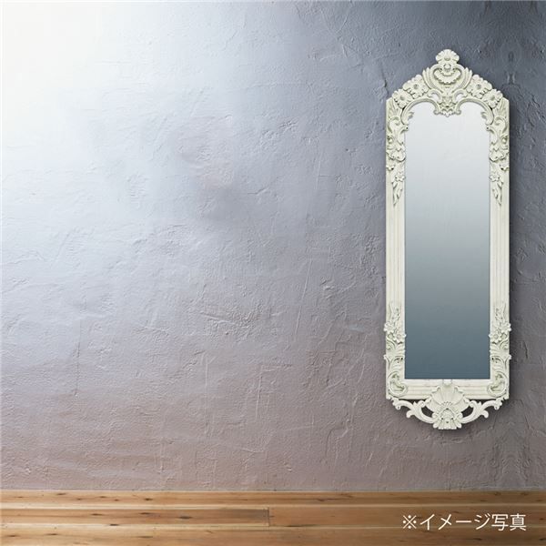 スーパSALE10倍＆4時間限定10％OFF グレースアートミラー 「バトラズ （アンティークホワイト）」