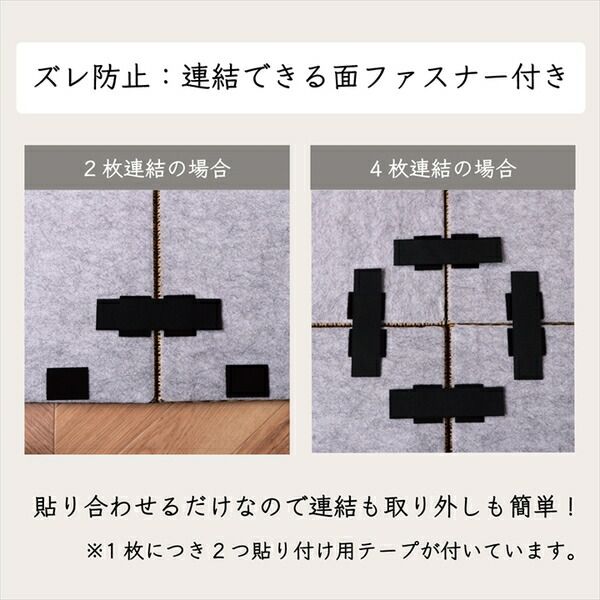 スーパSALE10倍＆4時間限定10％OFF 置き畳 約82×82×1.7cm 2枚1組 市松柄 ブラウン 日本製 い草 ユニット畳 軽量 防滑 抗菌 防臭 消臭 調湿 防音対策 置きたたみ イ草 畳マット ジョイントマット【代引NG】