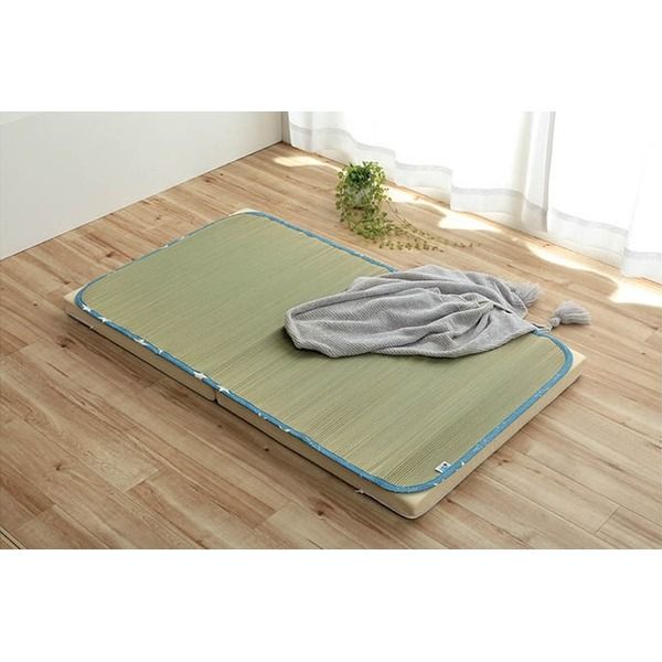 スーパSALE10倍＆4時間限定10％OFF い草 シーツ 子供用 ベビー用 約70×120cm ブルー 星柄 日本製 国産 お昼寝 寝具【代引NG】