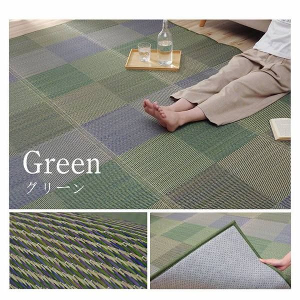 い草 ラグマット 絨毯 約240×240cm 正方形 ブラウン 撥水 抗菌 防臭 滑り止め 不織布 防ダニ 自然素材 クレル フロアマット 敷物 い草マット イ草マット代引NG