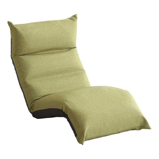 リクライニング 座椅子 フロアチェア グリーン フット上下可動 日本製 国産 完成品 リクライニングチェア パーソナルチェア ローチェア代引NG