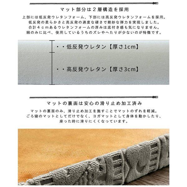 スーパSALE10倍＆4時間限定10％OFF 連結ごろ寝マット ミュラル・ブラウン
