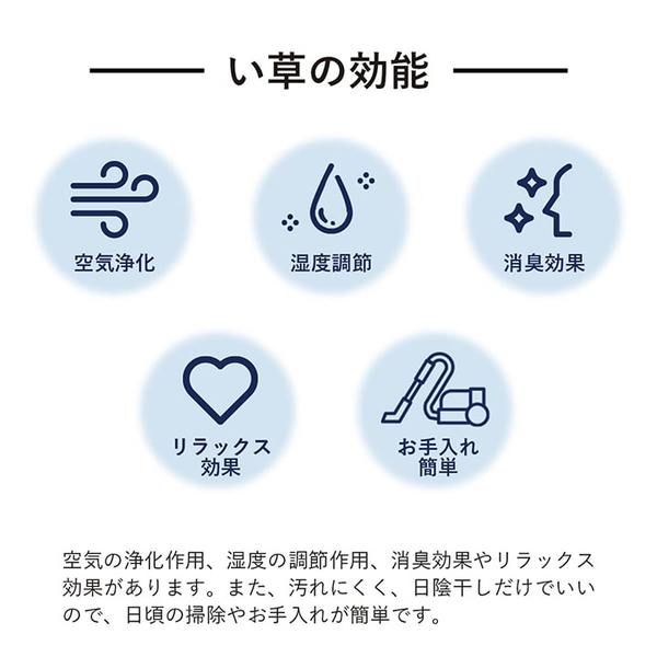 ラグ 長方形 い草 日本製 国産 自然素材 ナチュラル 市松柄 オールシーズン 消臭 シンプル 3畳(約191×250cm) ホットカーペット対応 床暖房対応代引NG