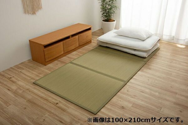 い草マットレスPro 折りたたみ い草 置き畳 軽量 抗菌 消臭 吸着 日本製 シングル(約100×210cm)代引NG