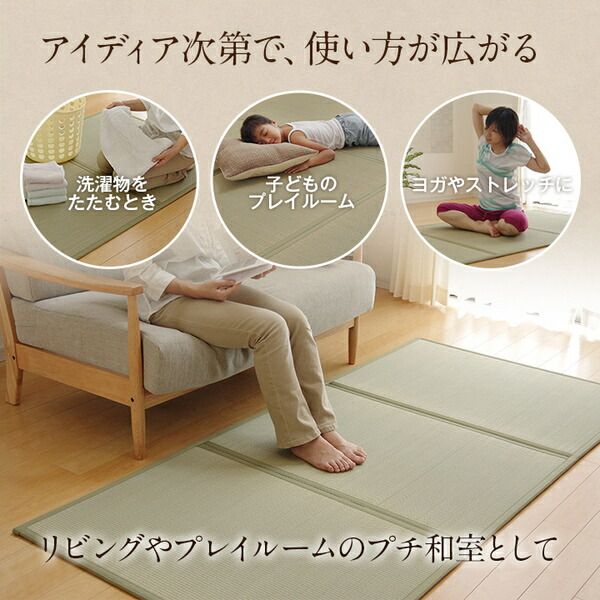 い草マットレスPro 折りたたみ い草 置き畳 軽量 抗菌 消臭 吸着 日本製 シングル(約100×210cm)代引NG