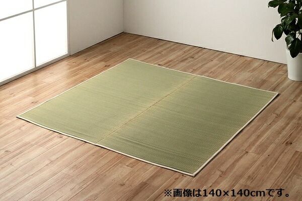 サスティナブル irucico いるしこ みらい 自然素材 国産 日本製 い草 無垢 敷き物 ラグ カーペット マット 消臭 蒸れにくい ナチュラル 約140×210cm代引NG