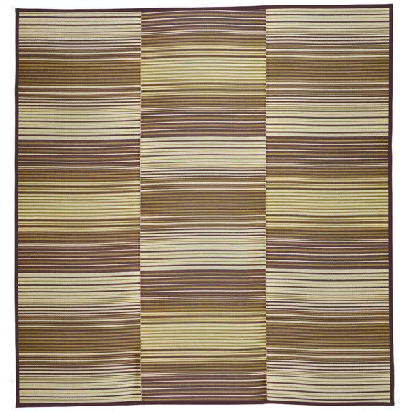 い草コンパクトパフラグ(裏貼り) 若竹 ブラウン 約180×240cm代引NG