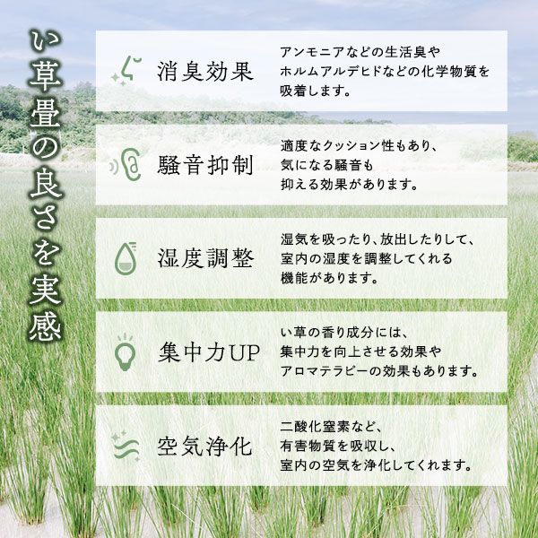 い草香る折り畳みマットレス 4つ折り 双目織 緑 ダブル 約140×200×1.1cm代引NG