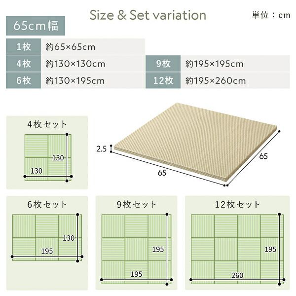 〔6枚セット〕 PP 置き畳 ユニット畳 約幅82×奥行82×高さ2.5cm グリーン 樹脂畳 軽量 軽い 滑りにくい 裏面 滑り止めシート付き キズ防止 傷防止 耐久性 丈夫 頑丈 簡単設置 お手入れ簡単 水拭き可 畳マット インテリア家具 インテリア雑貨 リビング家具【代引不可】