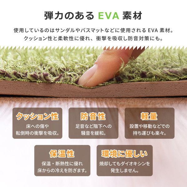 芝生風 ジョイントマット フロアマット 約60×60×0.8cm 18枚入 9枚組×2個 ホットカーペット対応 防音 室内 シーヴァ リビング代引NG