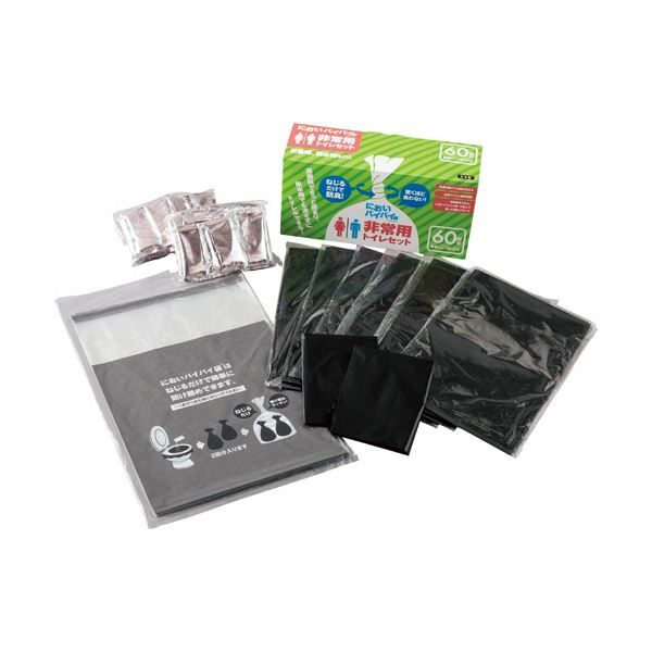 スーパSALE10倍＆4時間限定10％OFF ワンステップ においバイバイ袋非常用トイレセット 60回分 SK6772 1セット