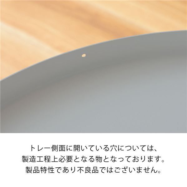 スーパSALE10倍＆4時間限定10％OFF サイドテーブル ミニテーブル 約幅48cm グレー スチール トレーサイドテーブル 組立品 リビング ダイニング インテリア家具