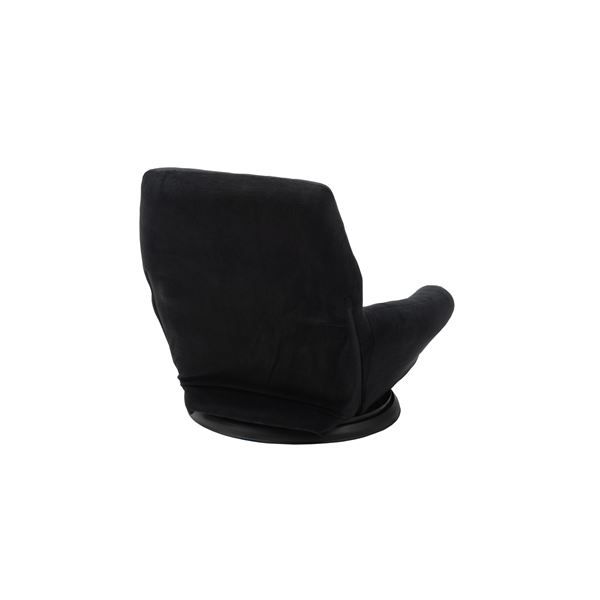 スーパSALE10倍＆4時間限定10％OFF パーソナルチェア 約幅65×奥行66×高さ58×座面高12.5cm ブラック バケットリクライナー 完成品 リビング ダイニング