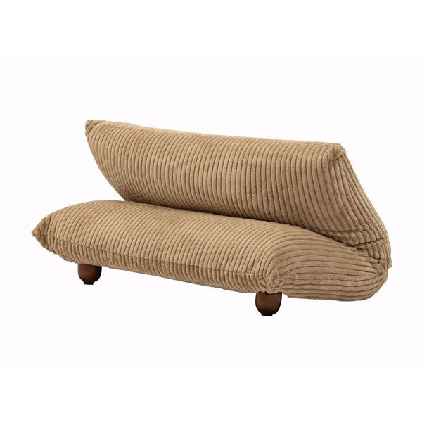 スーパSALE10倍＆4時間限定10％OFF パーソナルチェア 約幅65×奥行51/41×高さ39×座面高18cm ベージュ 折りたたみ ワイドカックンリクライナー 組立品