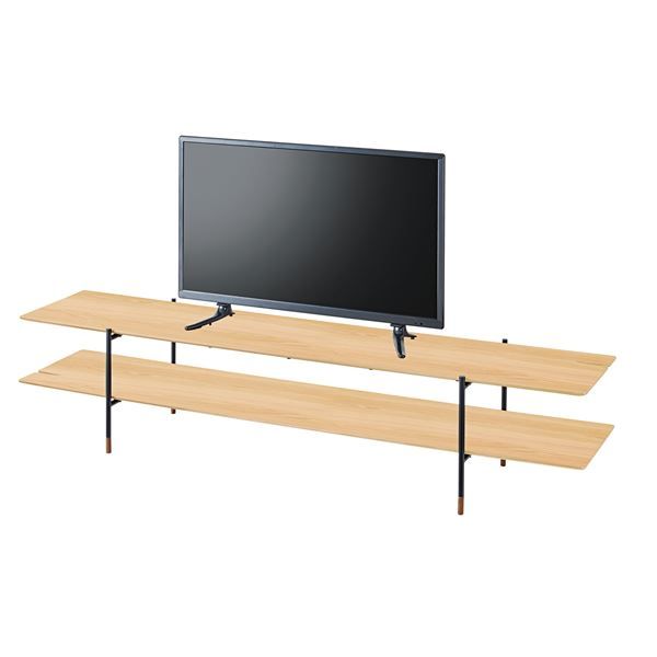 テレビ台 テレビボード 約幅180cm ナチュラル スチール 脚付き 組立品 リビング ダイニング インテリア家具 ギフト代引NG