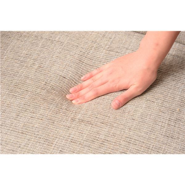 ソファー 2人掛け 約幅117×奥行70×高さ80×座面高41cm ベージュ 木製 肘付き 完成品 リビング ダイニング インテリア家具代引NG