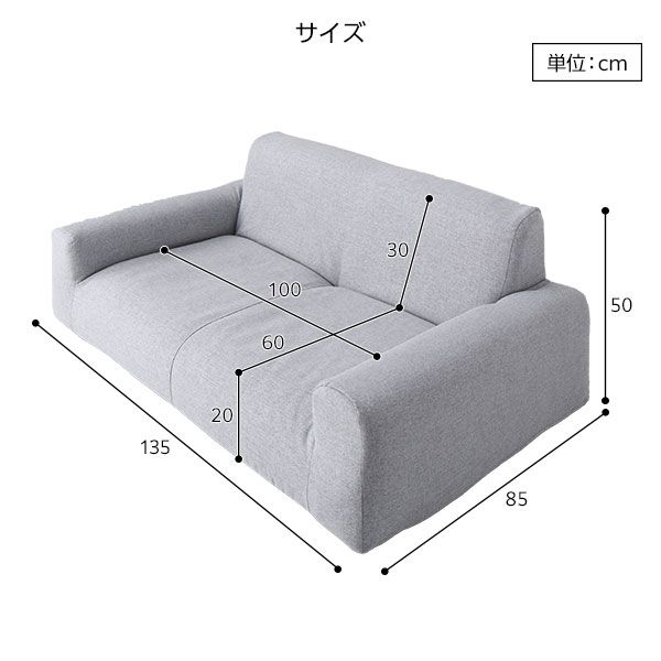 スーパSALE10倍＆4時間限定10％OFF フロアソファー ローソファー 幅135cm×奥行85cm×高さ50cm ネイビー 肘付き ロータイプ オールウレタン仕様 低反発 ファブリック生地 日本製 国産 こたつソファ リビング家具 シンプル モダン