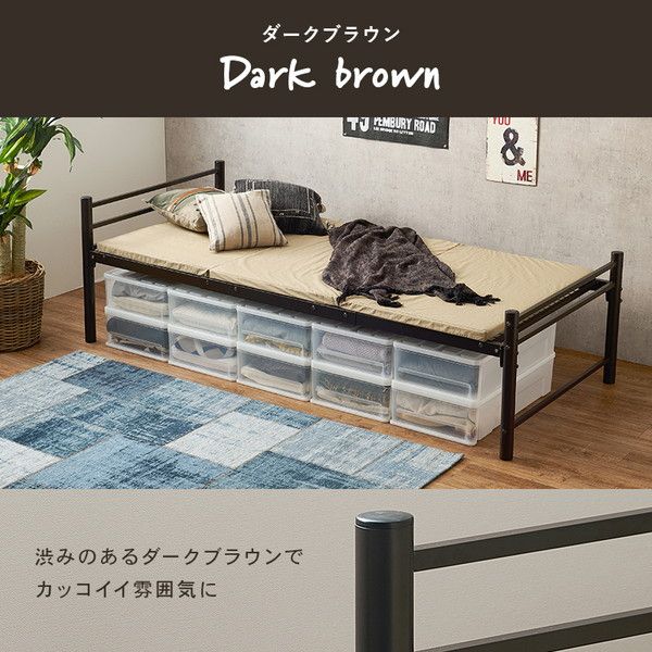 シングルロングベッド ホワイト 約幅100×奥行220×高さ69.5cm 組立品 フレームのみ 〔敷布団別売〕代引NG