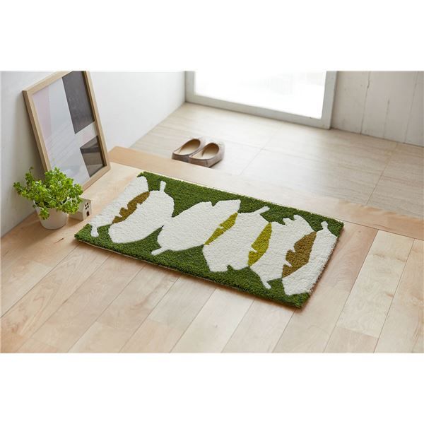 スーパSALE10倍＆4時間限定10％OFF スミノエ デザインライフ マイハイマット/玄関マット 約幅45×長さ75cm オリーブ【代引NG】