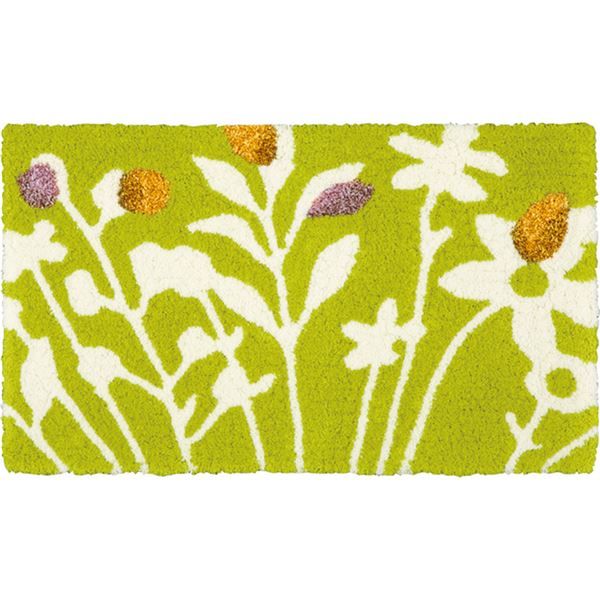 スーパSALE10倍＆4時間限定10％OFF スミノエ デザインライフ クッカマット/玄関マット 約幅45×長さ75cm イエロー【代引NG】