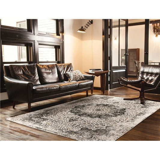 カーペット/ラグマット 約240×340cm 83/LGY(ライトグレー) 防炎 ホットカーペット対応 トルコ製 『リタ』 プレーベル代引NG