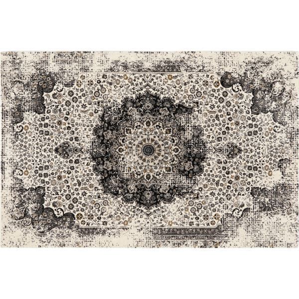 カーペット/ラグマット 約240×340cm 83/LGY(ライトグレー) 防炎 ホットカーペット対応 トルコ製 『リタ』 プレーベル代引NG