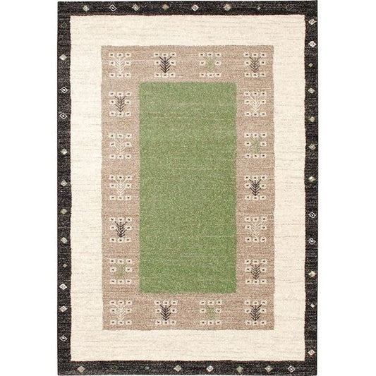 防炎 ラグマット/絨毯 約340×440cm ニューグリーン ホットカーペット対応 『ヴォルテ』 プレーベル 2546/NGN代引NG