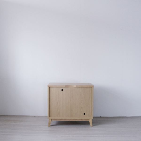 サイドボード 約幅80×奥行42.5×高さ75cm ナチュラル オープンレール AV キャビネット リビング ダイニング インテリア家具代引NG