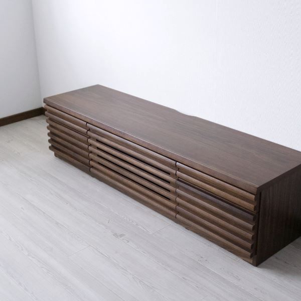 テレビ台 テレビボード 約幅159.5×奥行41.5×高さ39.5cm ルーバー リビング ダイニング インテリア家具代引NG