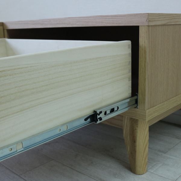 テレビ台 テレビボード 約幅150×奥行42.5×高さ38cm ナチュラル ルーバー 脚付き リビング ダイニング インテリア家具代引NG