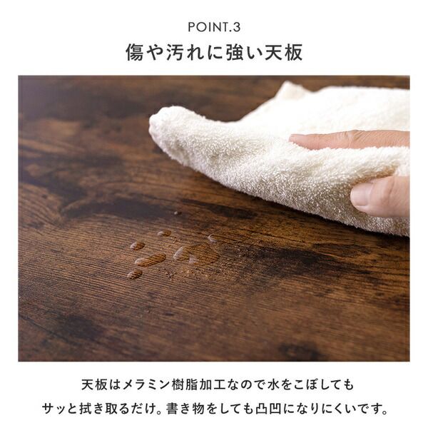 スーパSALE10倍＆4時間限定10％OFF テーブル 約幅100×奥行45×高さ36.5cm ナチュラル 両面引出し付き 組立品【代引NG】