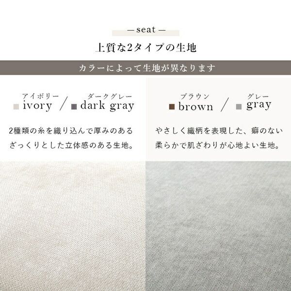 ソファ 3人掛け 約幅194×奥行93×高さ77cm グレー 組立品 開梱設置サービス付代引NG