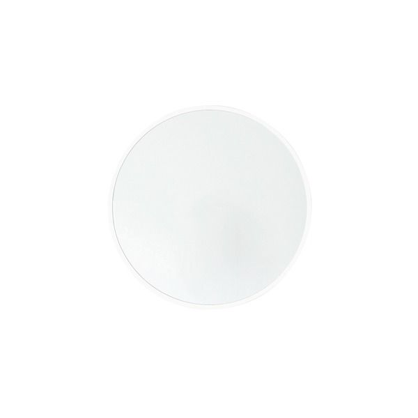 スーパSALE10倍＆4時間限定10％OFF MDF丸形ウォールミラー(47)(ホワイト/白) 直径47cm 鏡 スリム 高級感 ブルックリン 韓国インテリア 海外インテリア 飛散防止加工 壁掛け オシャレ 北欧風 オーバル 日本製 完成品 NK-16