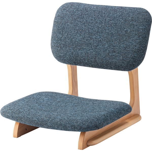 スーパSALE10倍＆4時間限定10％OFF フロアチェア 約W50×D56×H52×SH12cm ブルー 完成品