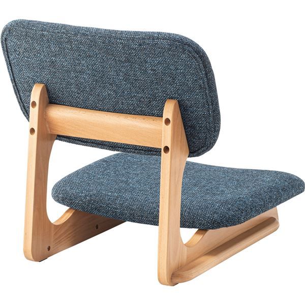 スーパSALE10倍＆4時間限定10％OFF フロアチェア 約W50×D56×H52×SH12cm ブルー 完成品